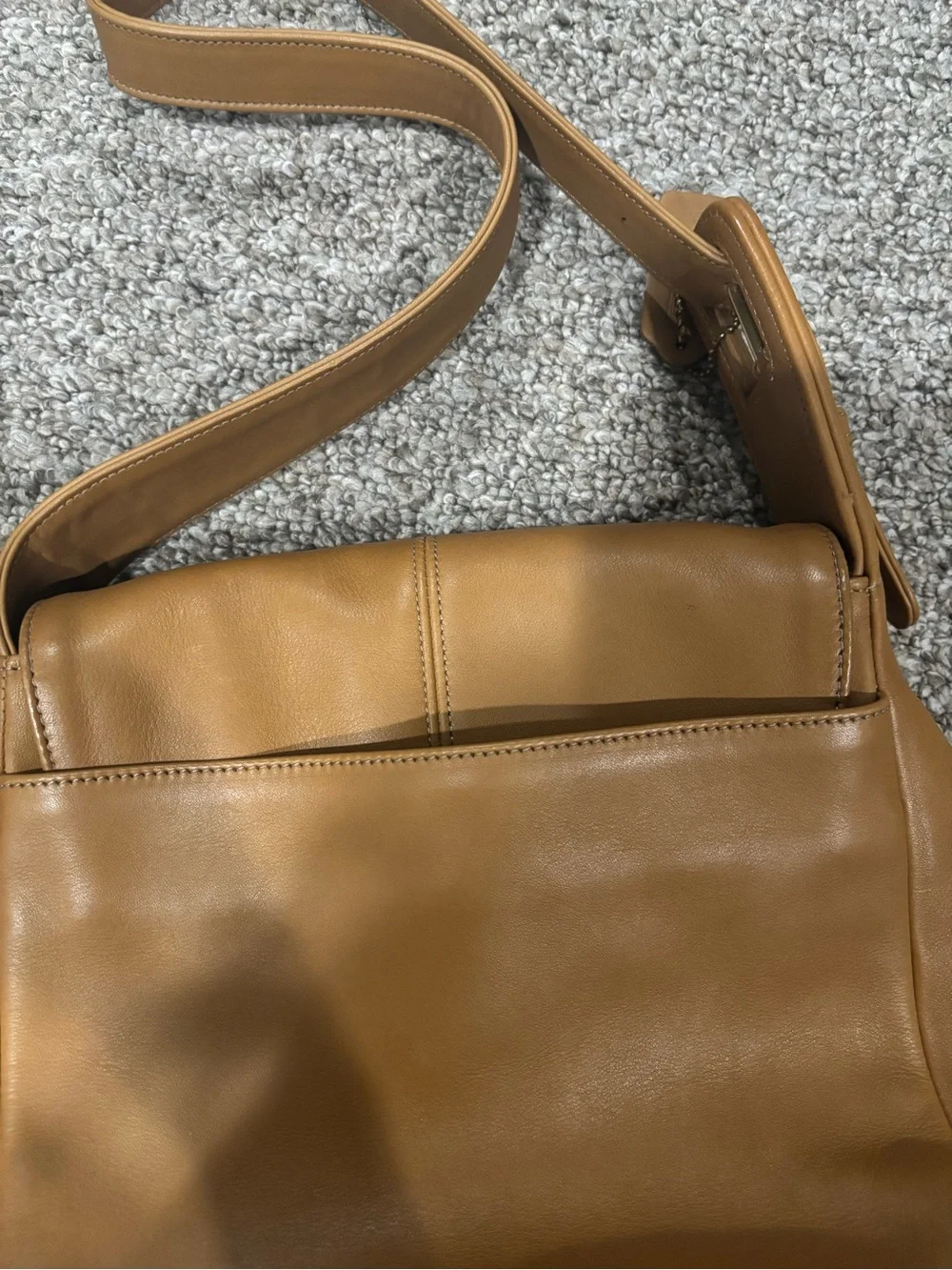 Coach Leather Crossbody Bag in Tan